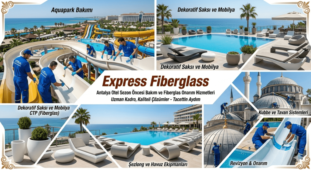Antalya Express Fiberglass profesyonel polyester uygulama ve teslimat süreci
